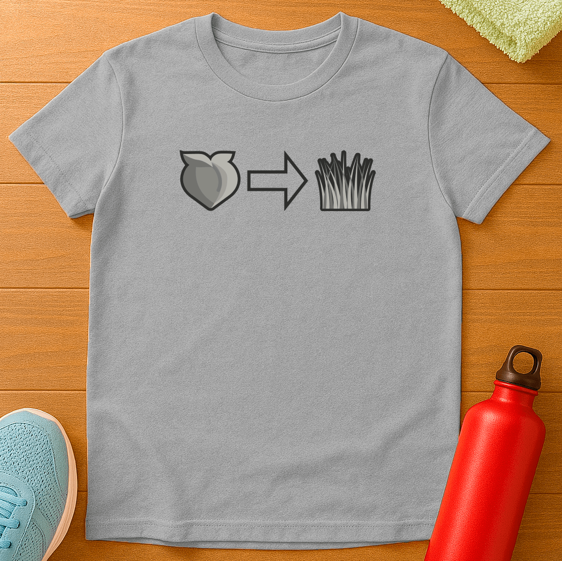 Ass To Grass B&W T-Shirt