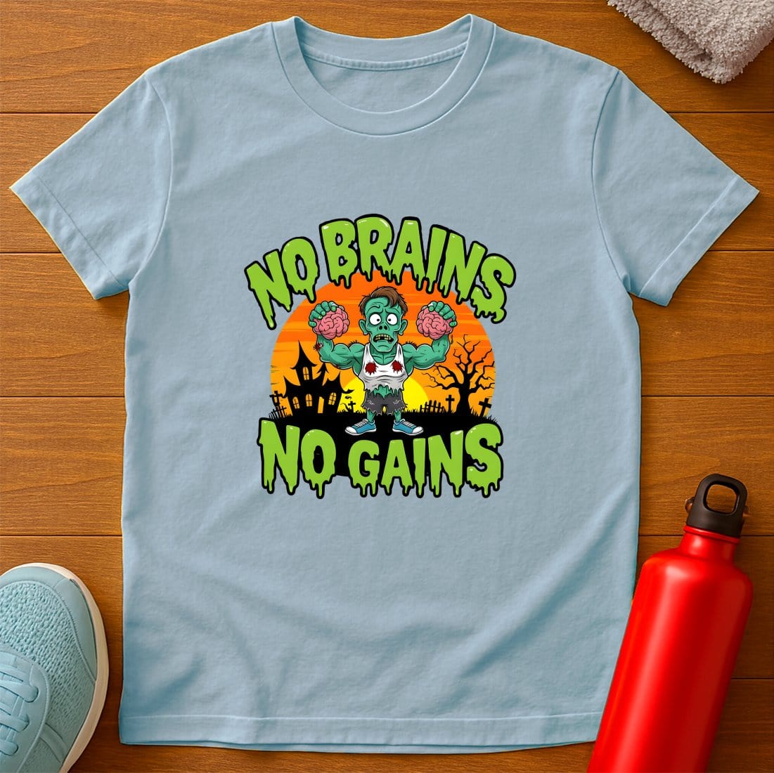 No Brains No Gains T-Shirt