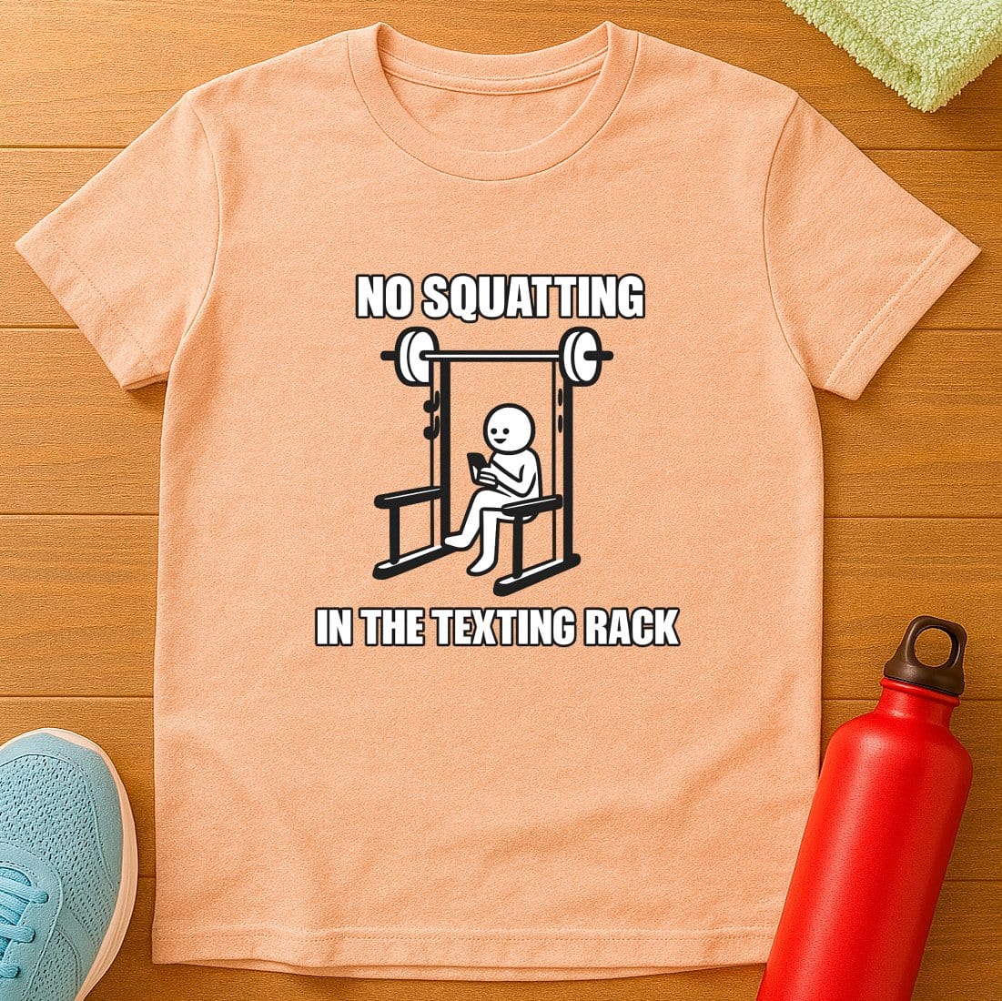 B&W Texting Rack T-Shirt
