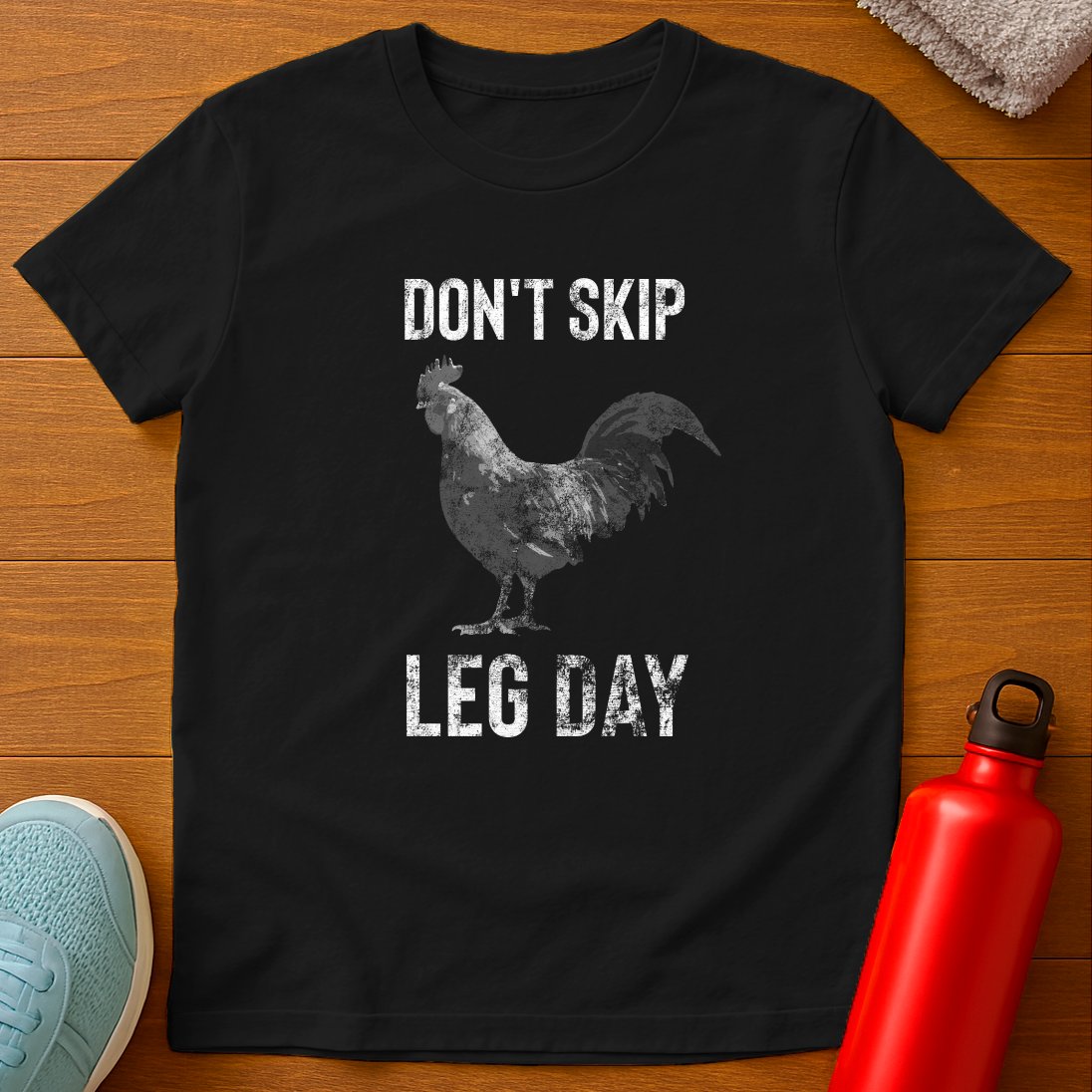 Leg Day Chicken B&W