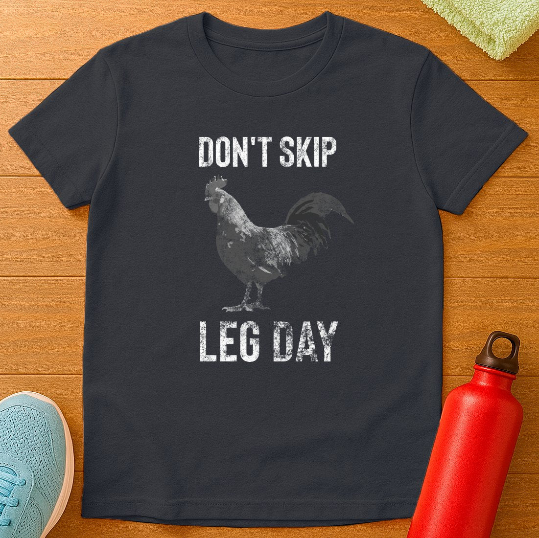 Leg Day Chicken B&W