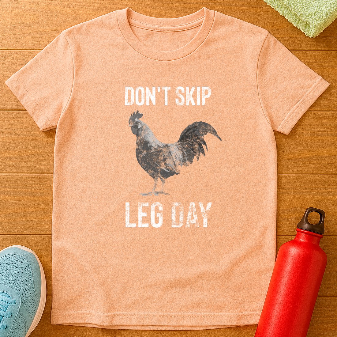 Leg Day Chicken B&W