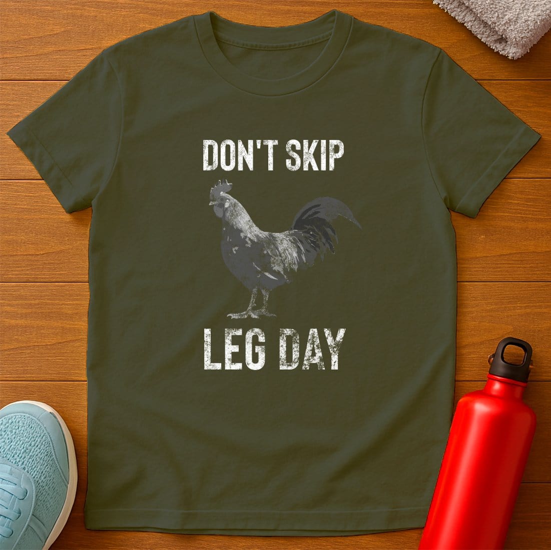 Leg Day Chicken B&W