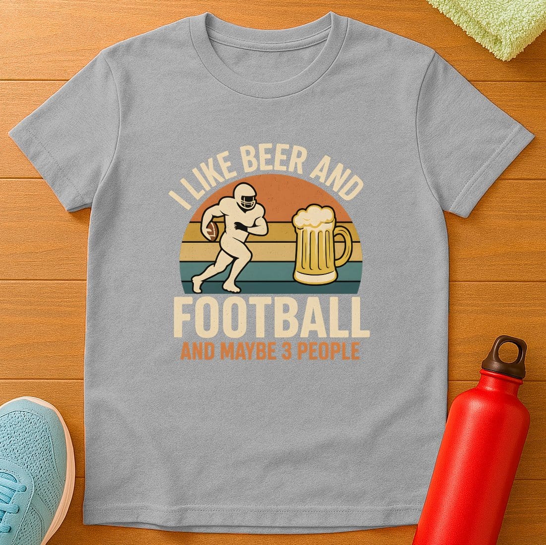 Football 3 People T-Shirt