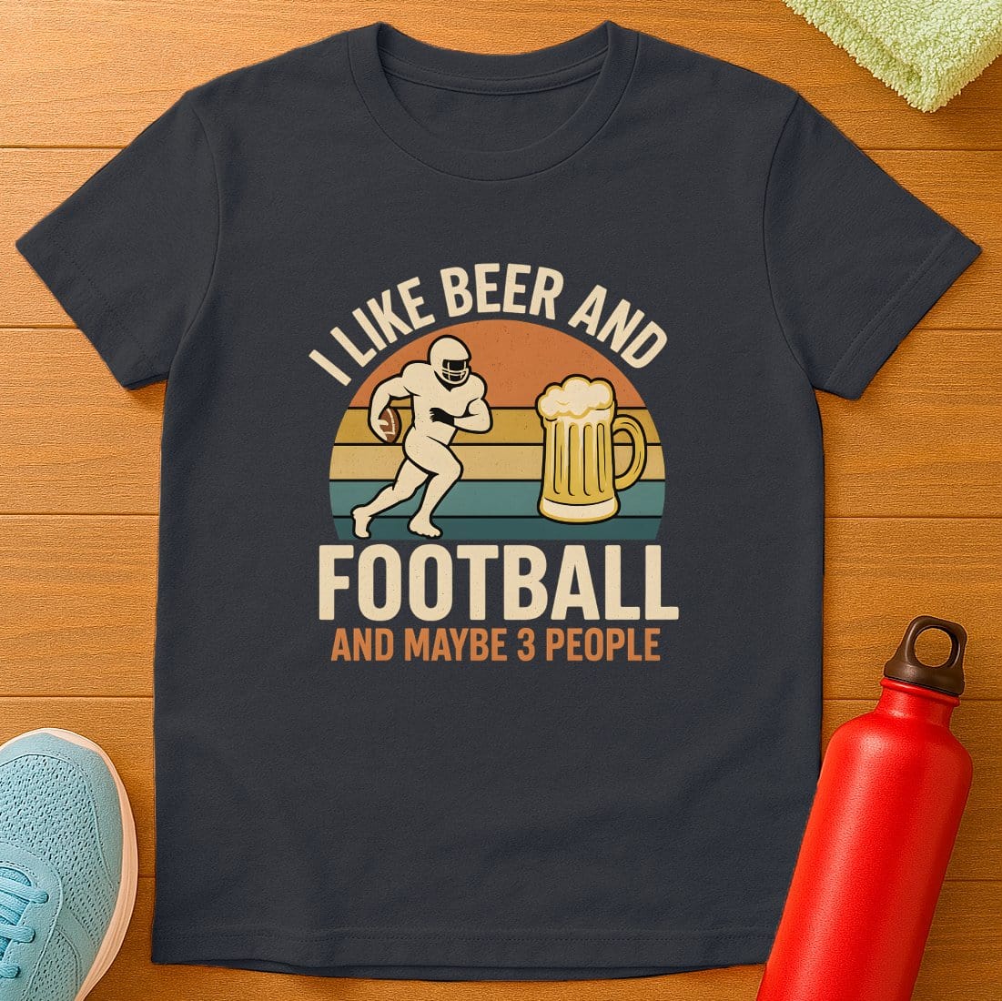 Football 3 People T-Shirt