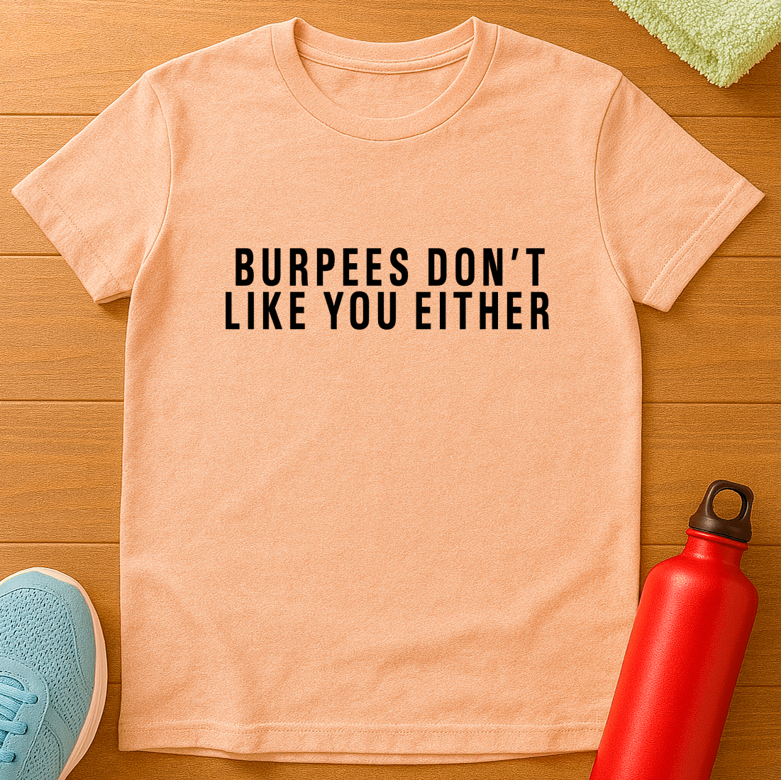 Burpees Don't Like You Either Athletic T-shirt product