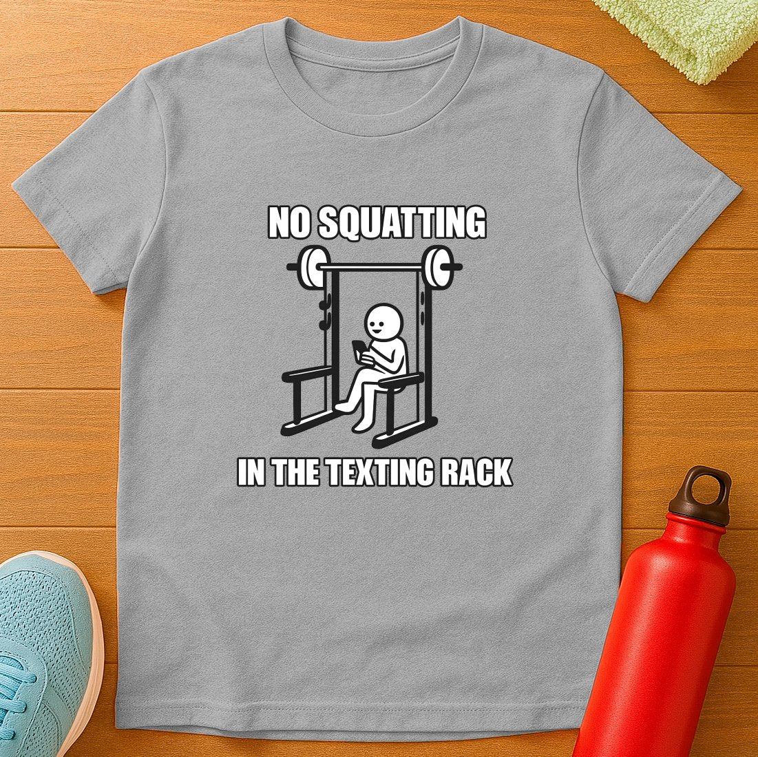 B&W Texting Rack T-Shirt
