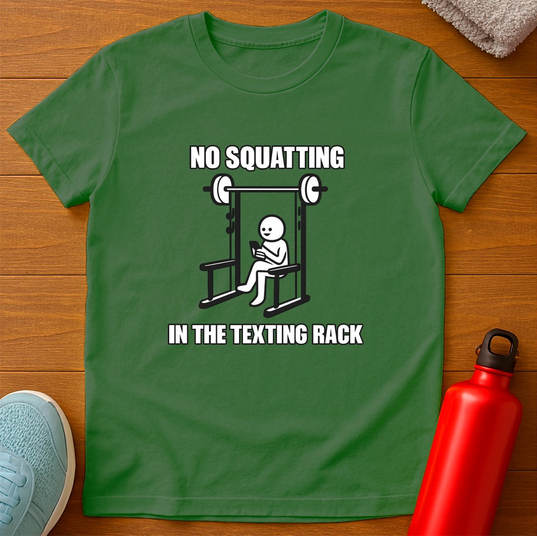 B&W Texting Rack T-Shirt