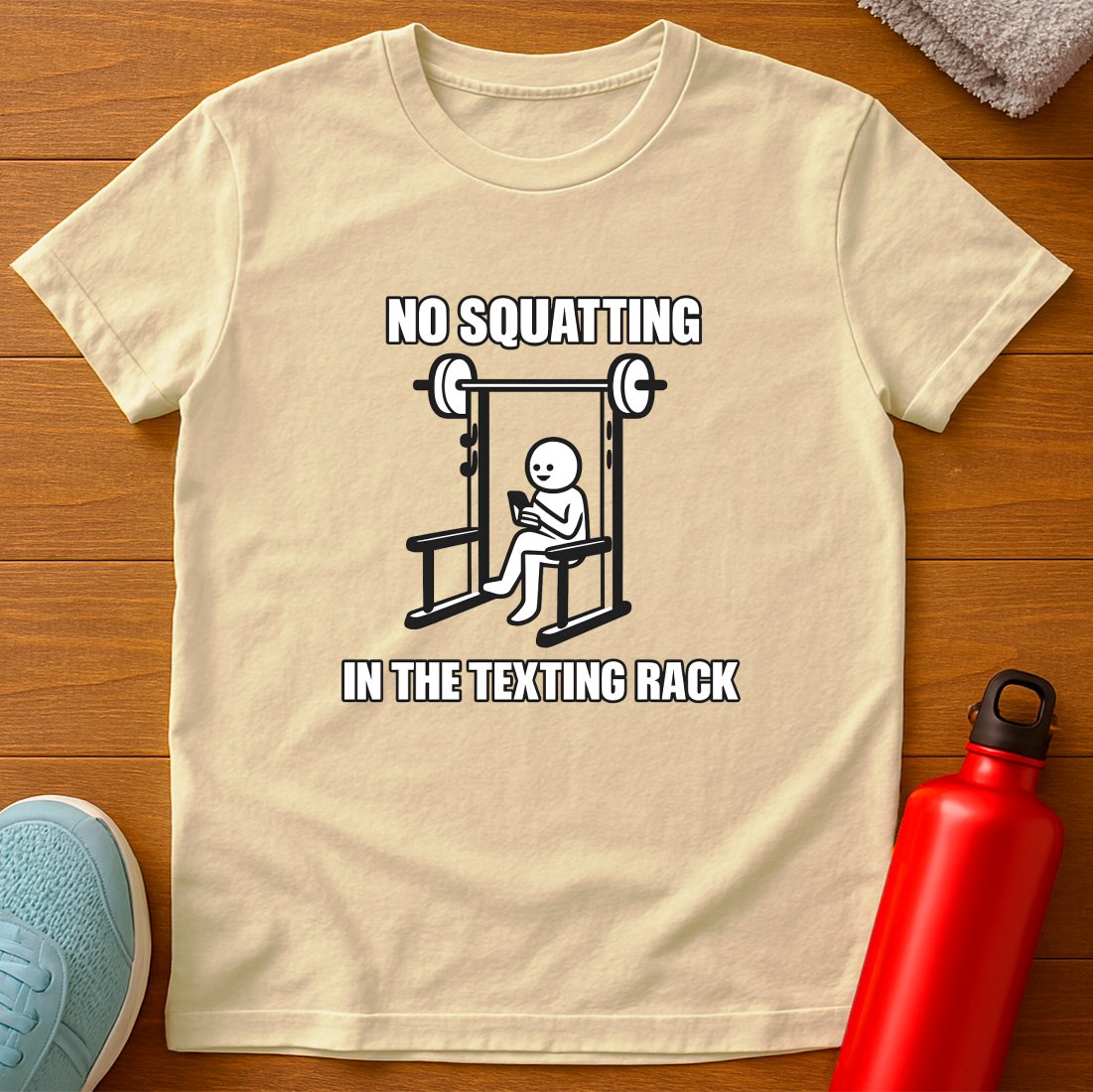 B&W Texting Rack T-Shirt