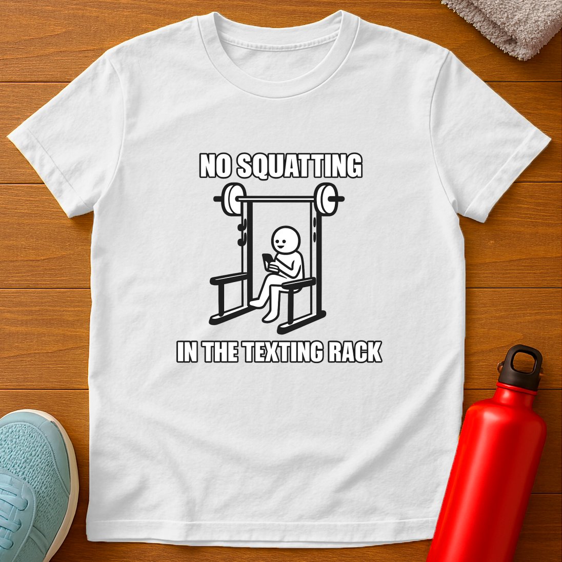 B&W Texting Rack T-Shirt