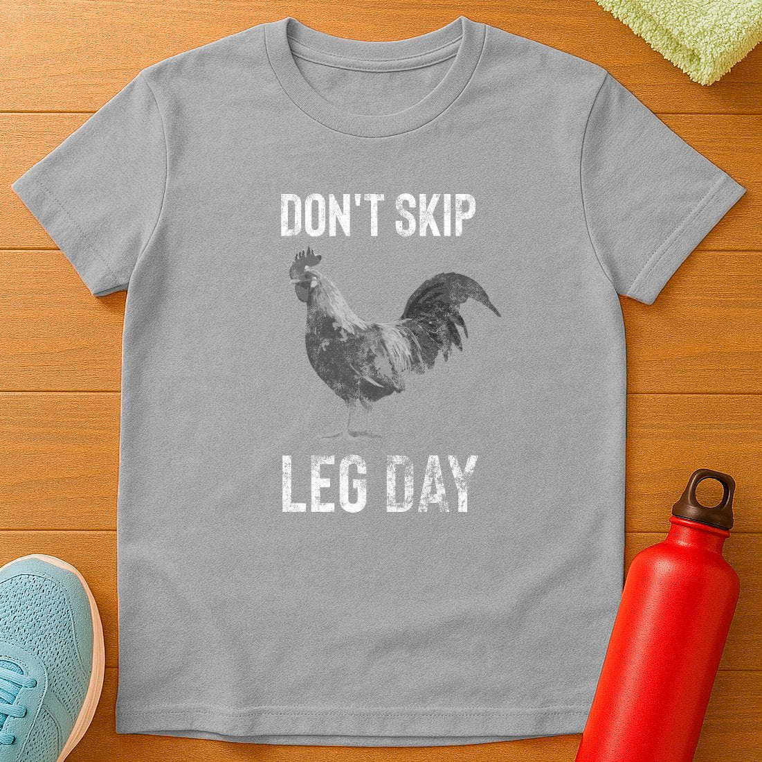 Leg Day Chicken B&W