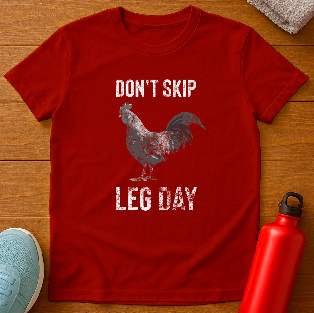 Leg Day Chicken B&W